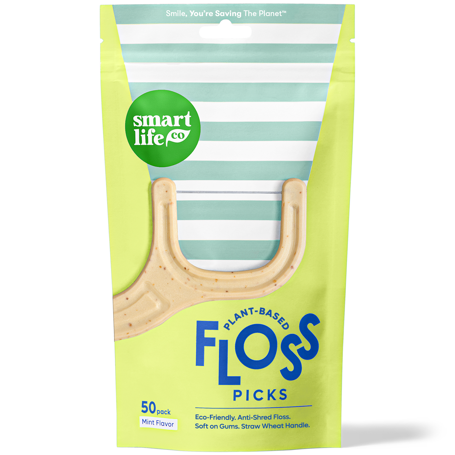 biodegradable floss picks mint