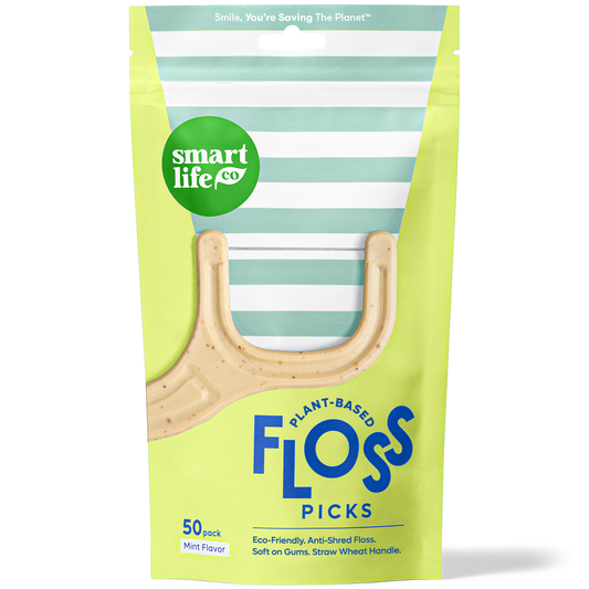 biodegradable floss picks mint