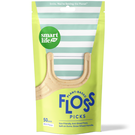 biodegradable floss picks mint flavored