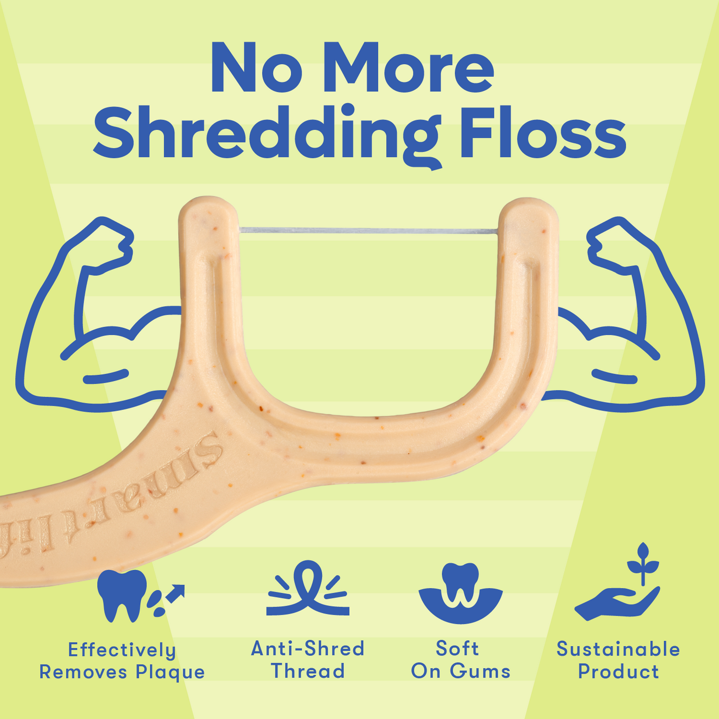 biodegradable floss picks mint