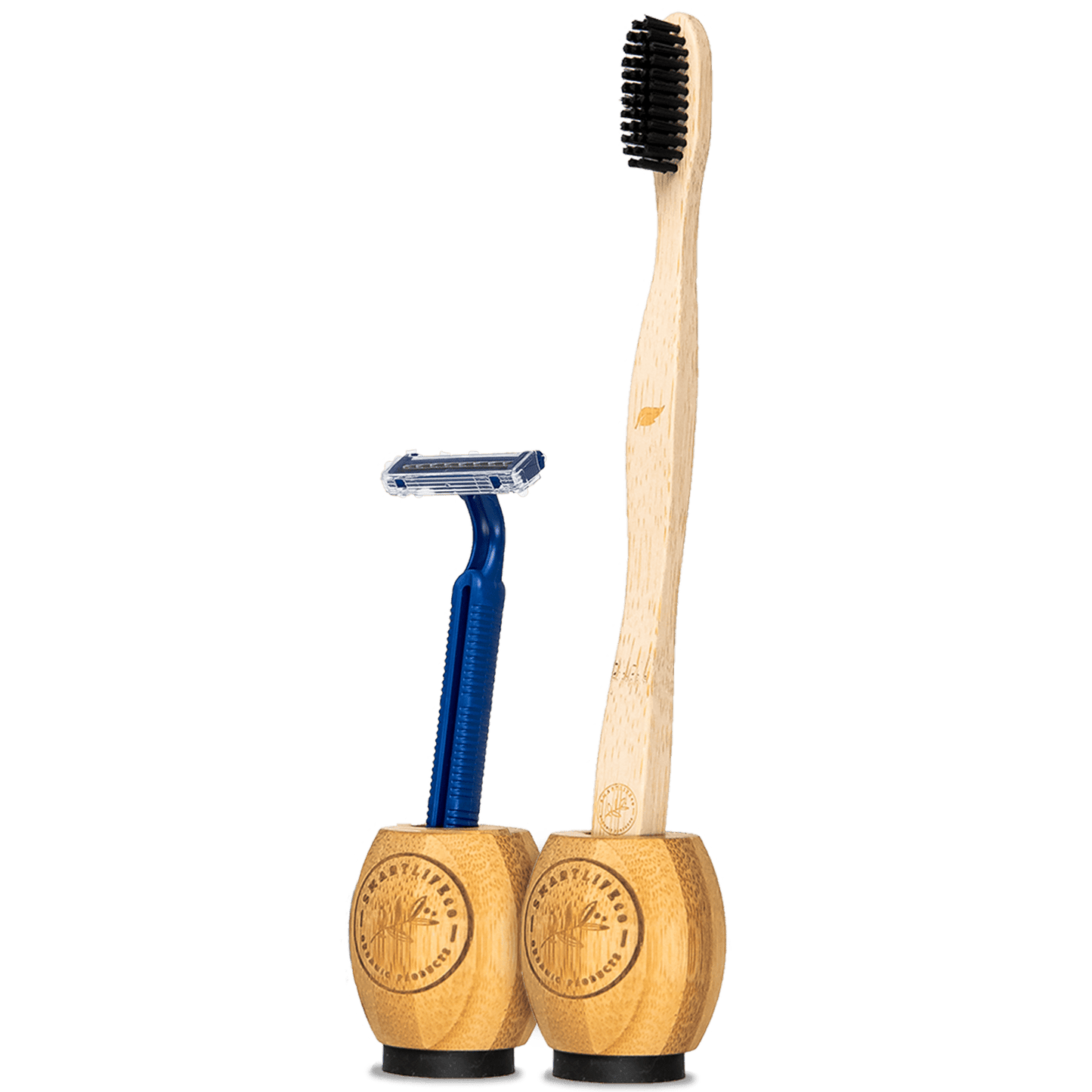 Bamboo Toothbrush Stand