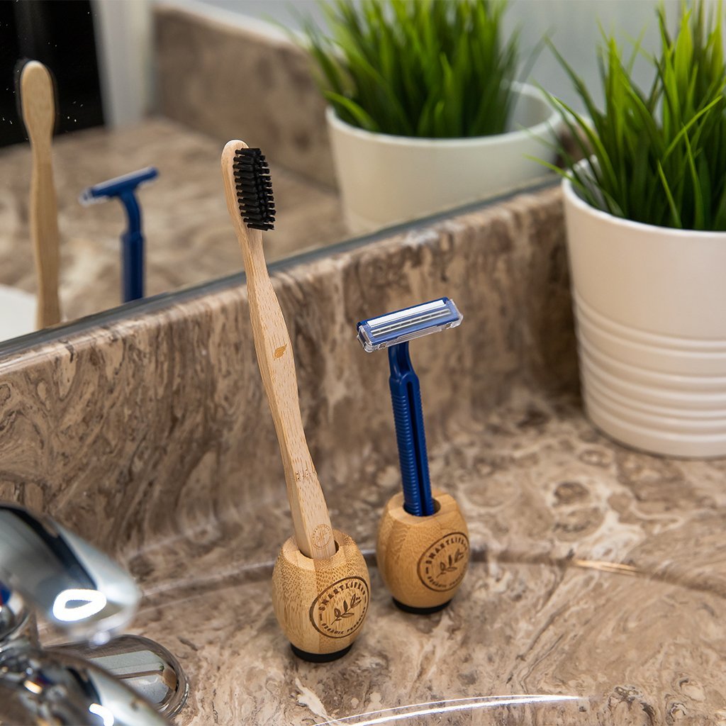 Bamboo Toothbrush Holder